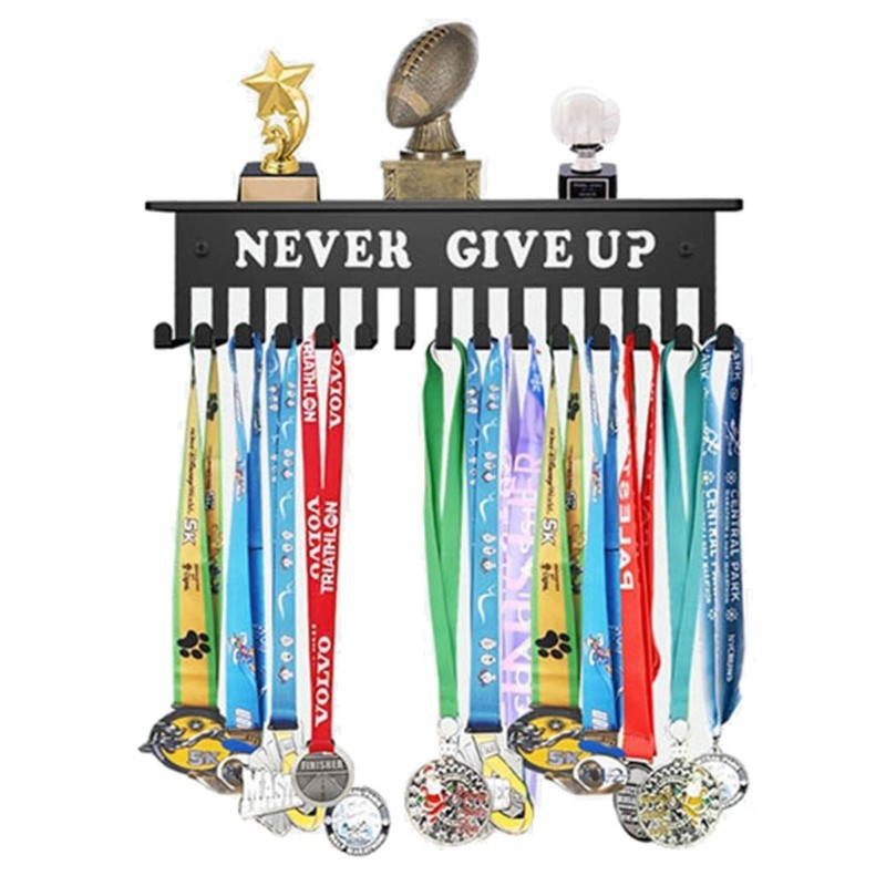 ♥Wall Mounted Medals Display Racks Metal Award Display Hanger Award ...