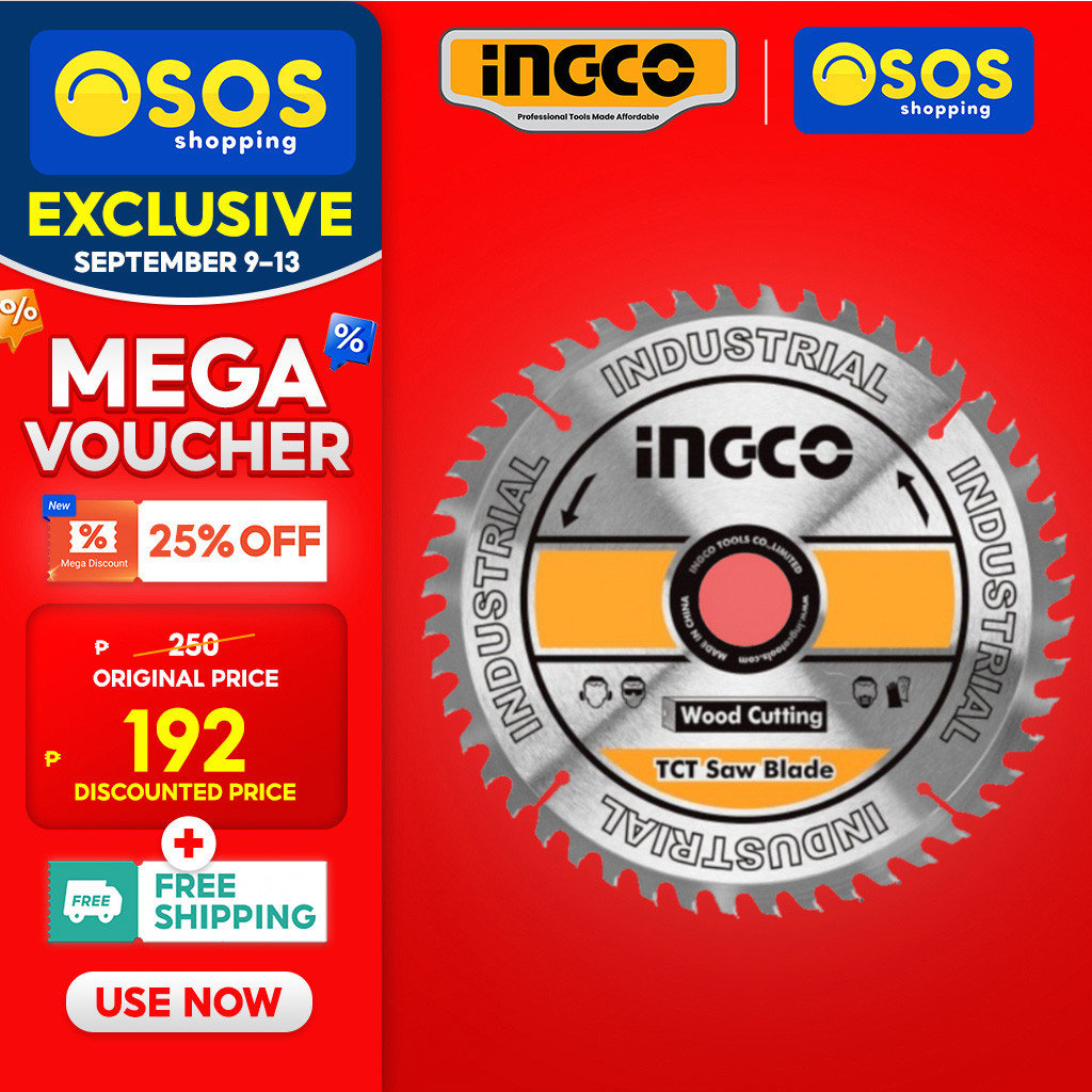 INGCO Original Industrial Grade 4" TCT Saw Blade Wood for Angle Grinder