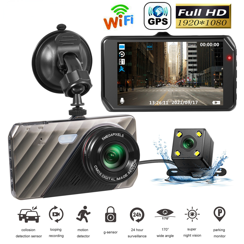 Car DVR WiFi Full HD 1080P Dash Cam Rear View Car Camera Drive Video ...