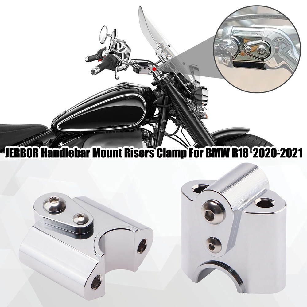 Chrome Handlebar Mount Risers Clamp For BMW R18 Classic R18 2020-2021 ...