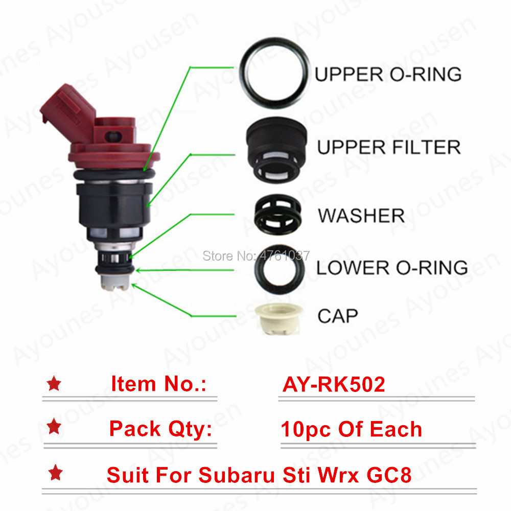 ♛10sets Fuel Injector Repair Sevince Kits For Injector Parts 16600