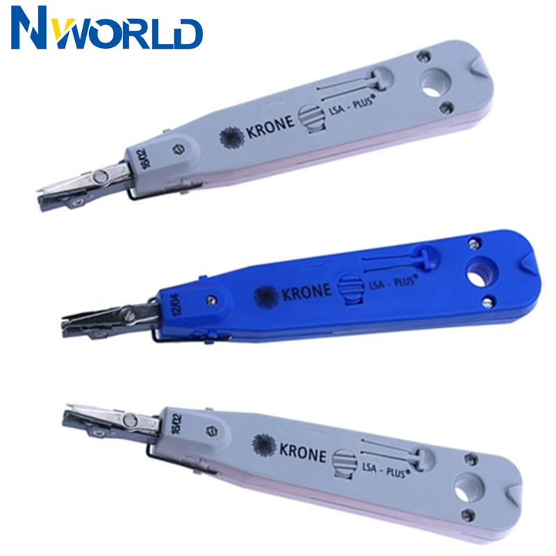 ♣3PCS Portable KRONE LSAPlus Punch Down Tool Kit With Sensor For