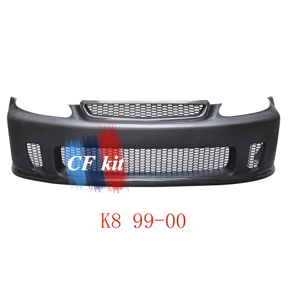 ♥N1 Style Front Bumper Carbon+FRP Body Kit For Honda Civic EG EK Type R ...