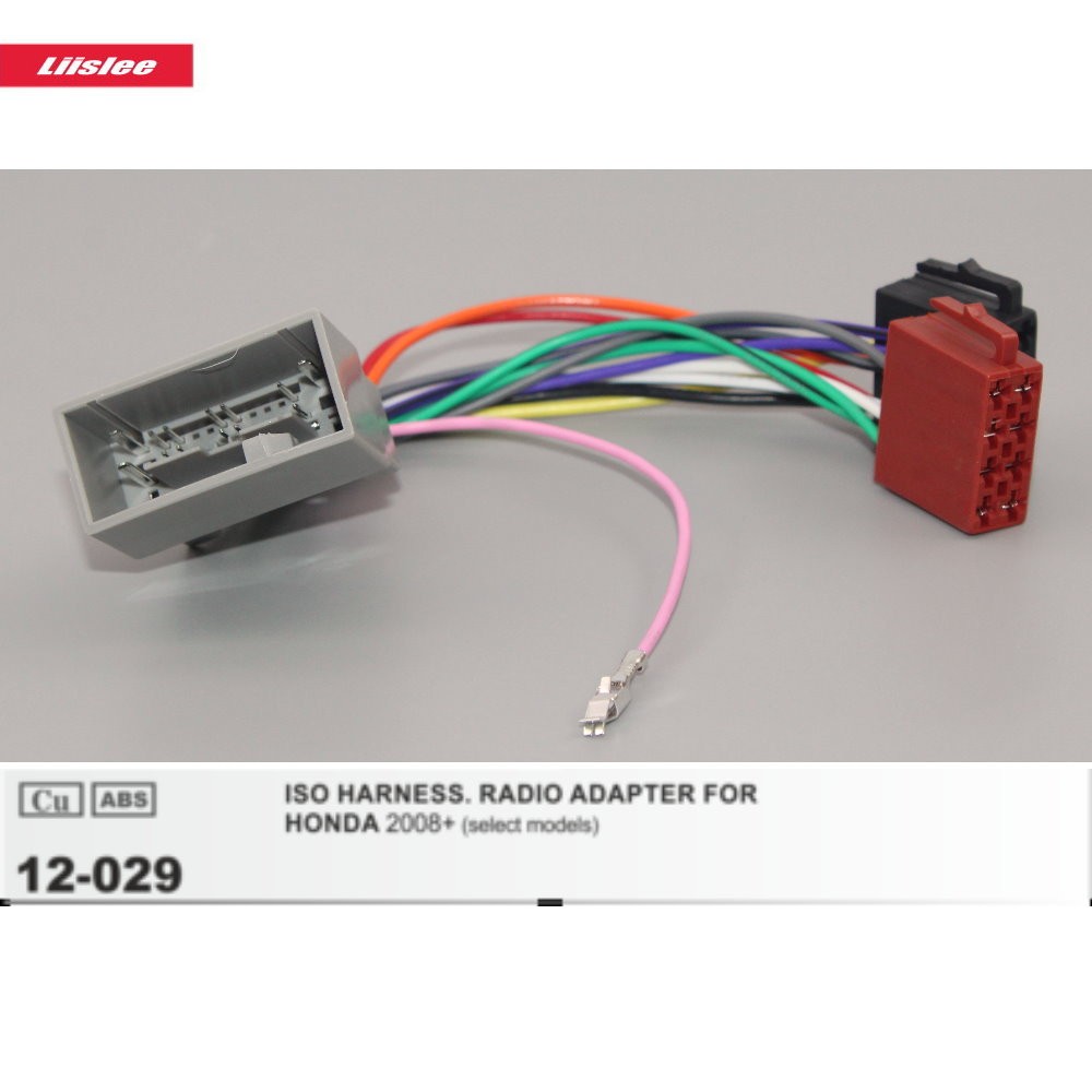 DIN ISO Male Harness Wiring Adapter For Fit/Pilot/Ridgeline Car Factory