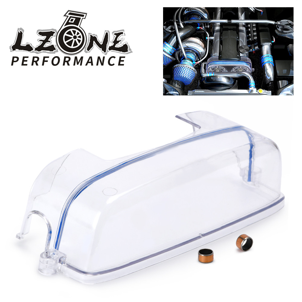 ⚡LZONE Turbo Cam Pulley Timing Belt Cover Clear For 2JZ Toyota Supra