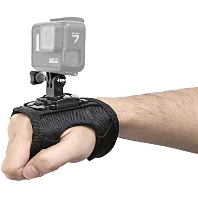 Go Pro Hand Strap Mount, 360 Degree Rotating Glove, Compatible with ...