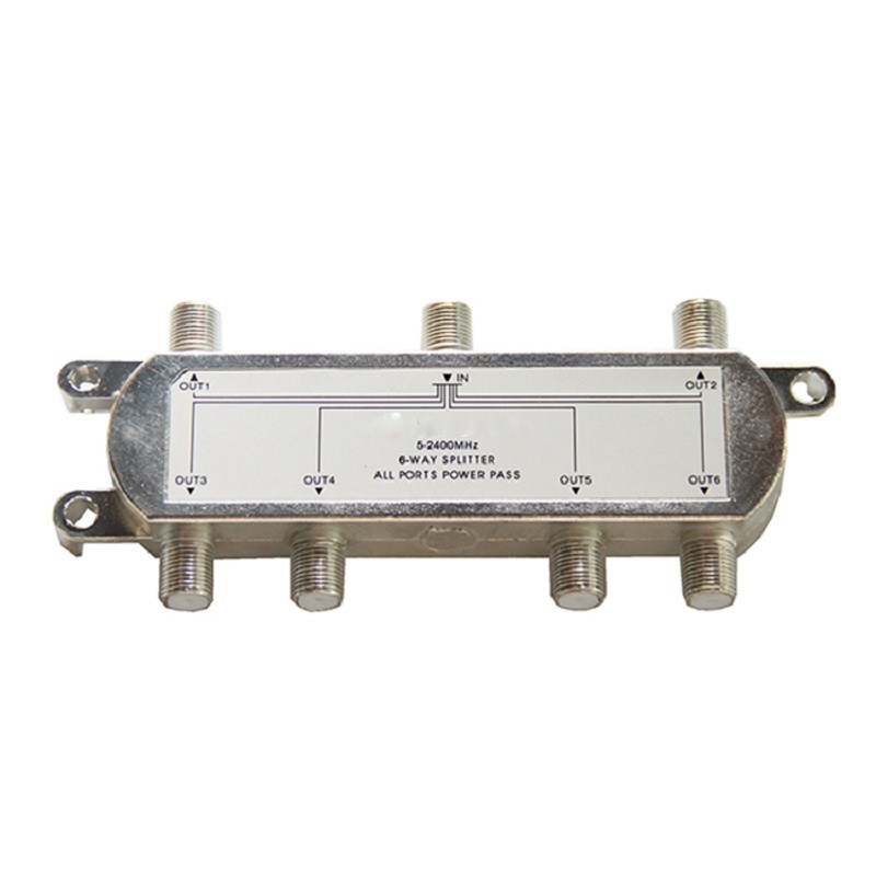 6 Ways Coaxial Cable Splitter Satellite MultiSwitch FTA TV Box LNB ...