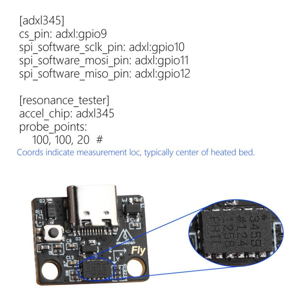 USB Accelerometer Board Fly-ADXL345 For Klipper Gemini Raspberry Pi ...