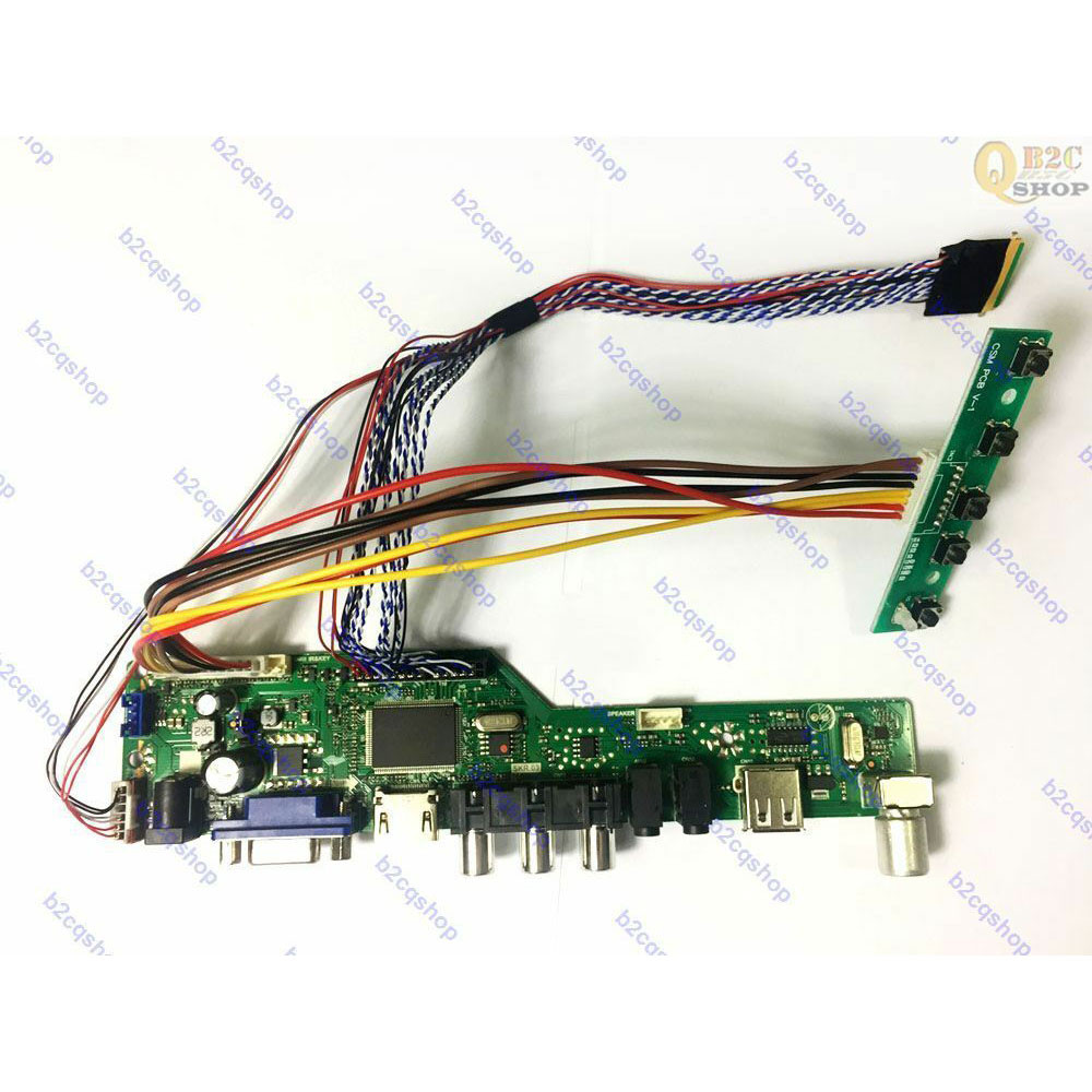 LVDS Inverter LED Driver LCD controller Board Kit for 1366X768 ...