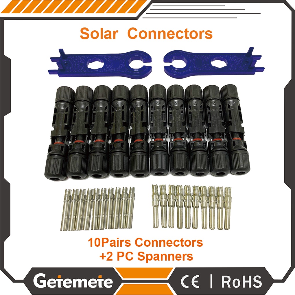 GTMT10 Pairs Solar Connector Male Female 30A Solar Panel Connector Wire ...
