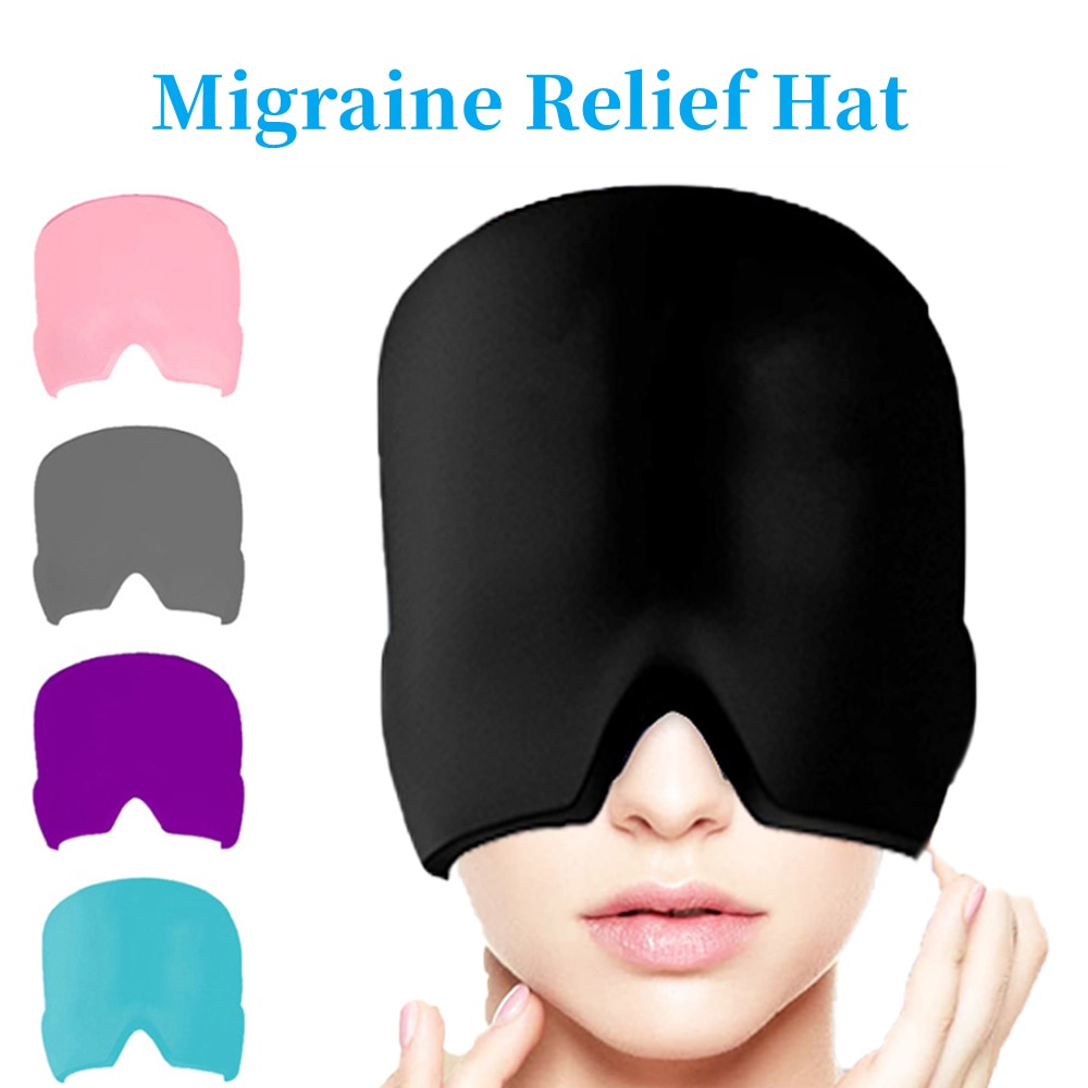 Migraine Relief Hat headache hat Gel Hot Cold Therapy Ice Cap For