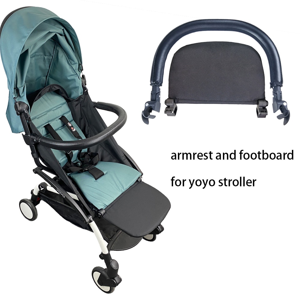 Baby Stroller Footboard & Leather Cloth Material Handle Bar Stroller ...