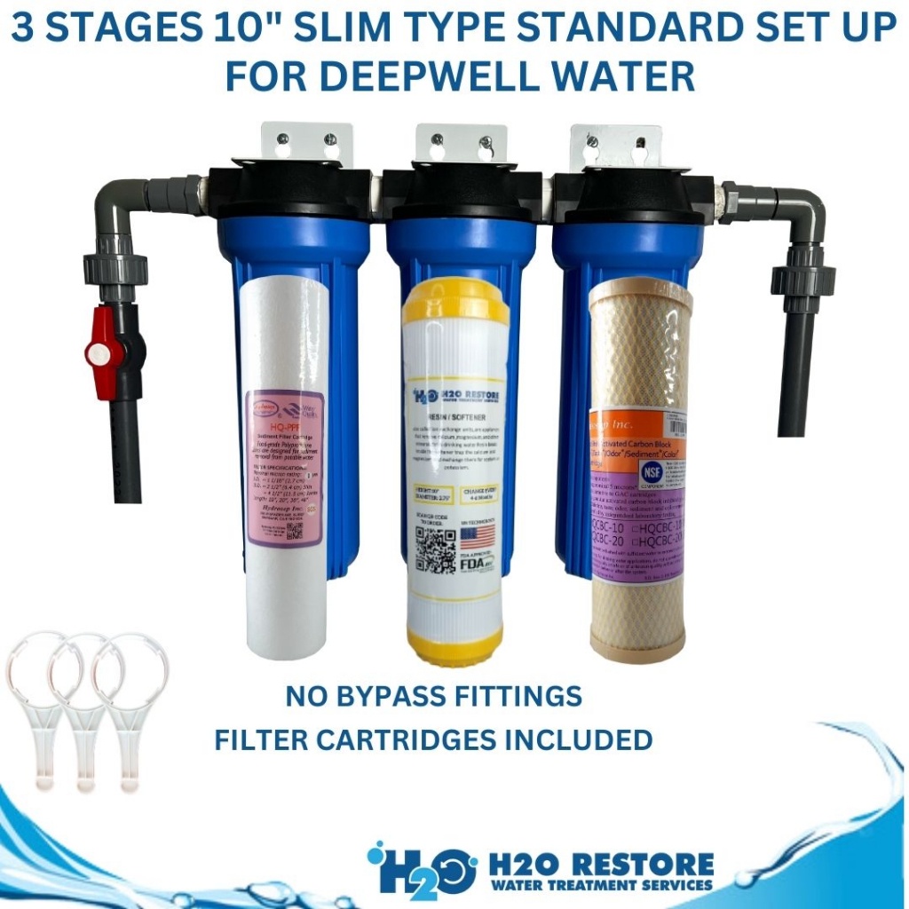 ☫Water Filter Hydrosep 3 Stages Standard For Deepwell Water Setup 10 ...