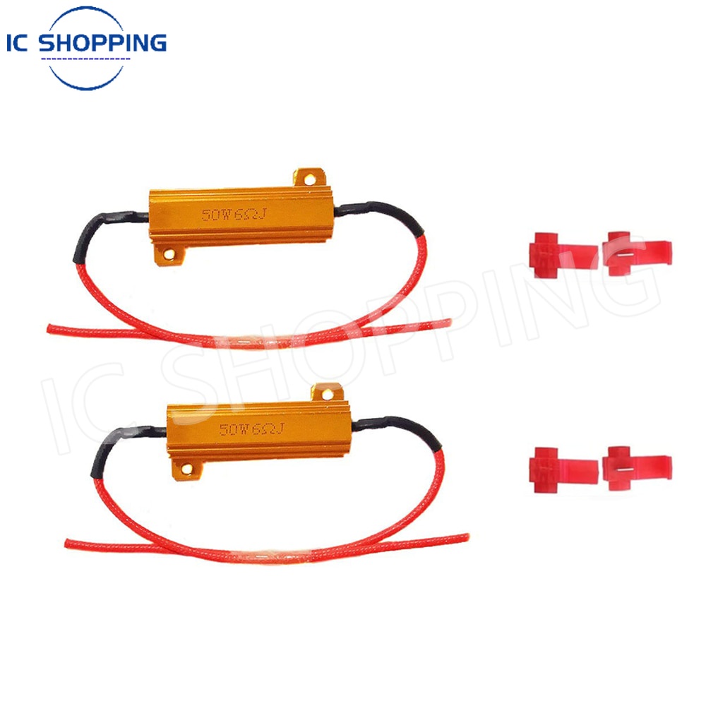 Automotive LED Tail Light Resistor 50W Aluminium Case Power Resistor