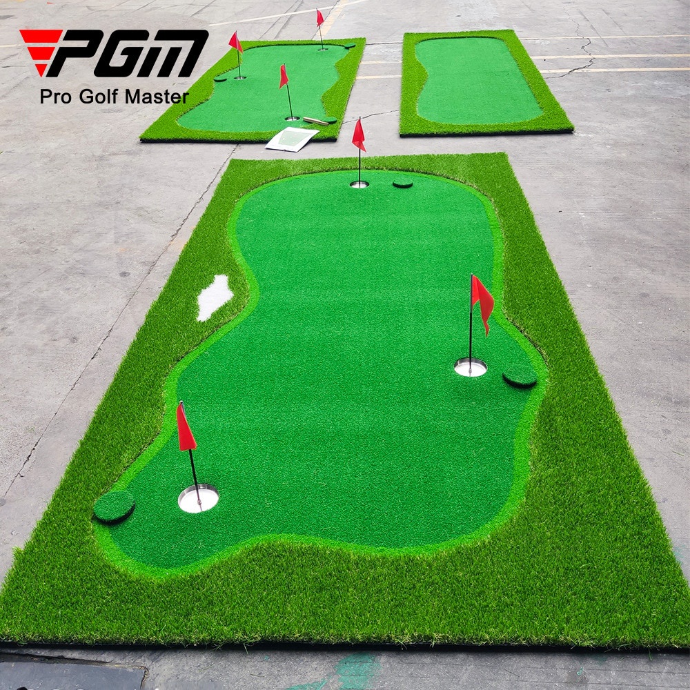 PGM 3 Holes Indoor Golf Putting Green 100x300cm Indoor Outdoor Training