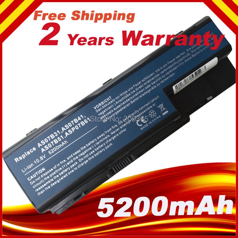 Batteria 5200mAh 10.8V 11.1V Per ACER ASPIRE - Foto 4