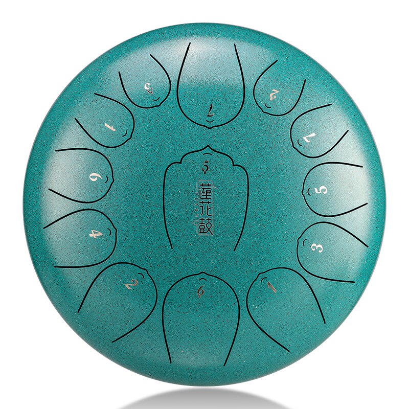 pg9 HLURU 12inch 13tone D series Lotus drum Steel Tongue Drum