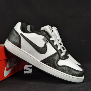 Nike ebernon low on sale black and white