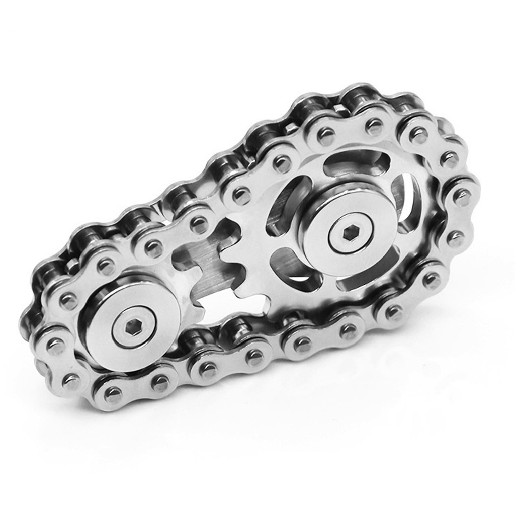 Sprockets Fidget Spinner Gyro Metal Gear Flywheel Chain Spinner Gyro ...