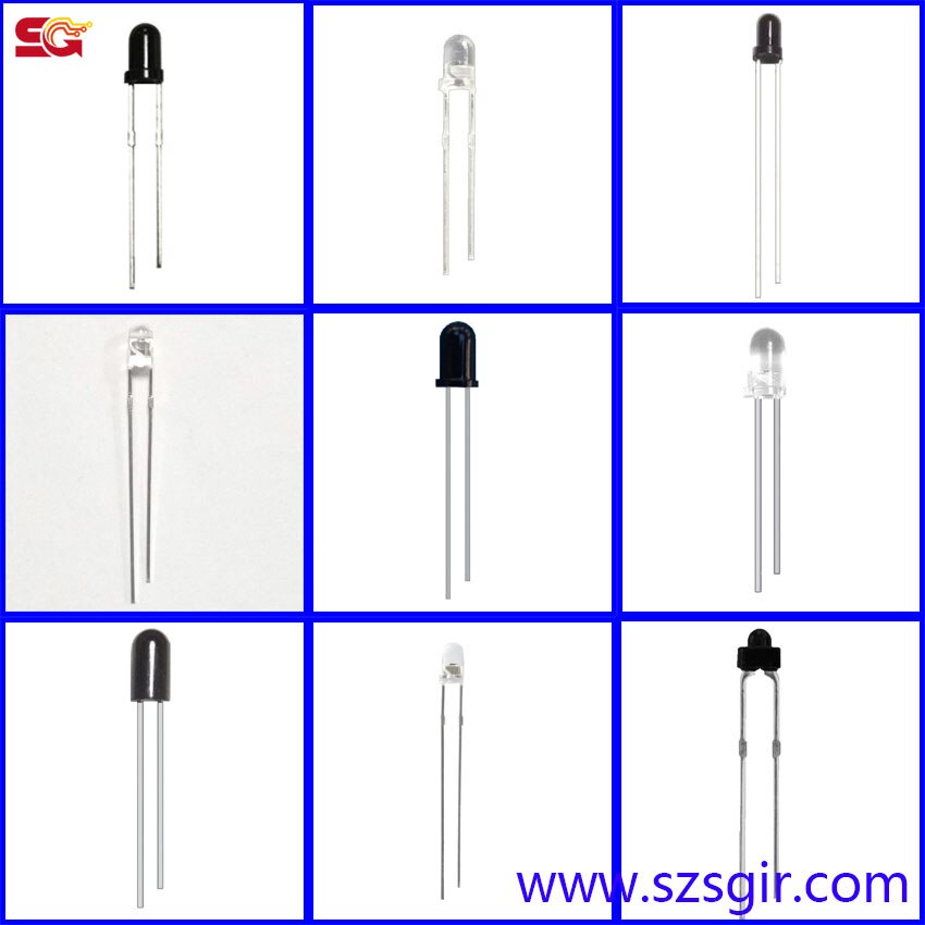 10 PCS, Round Lens, NPN Phototransistor, Photosensor, Photosensitive