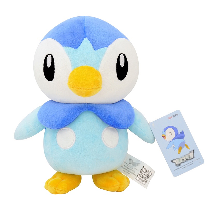 Original 25cm Pokemon Piplup Plush Toy Cute Cartoon Pikachu Bulbasaur ...