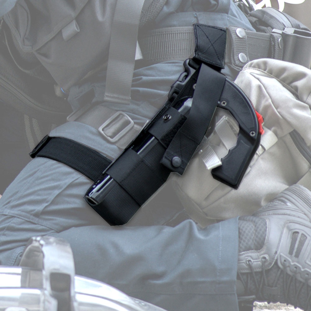 Tactical Military Drop Leg MK9 Pepper Spray Holder Pouch Water Bottle Holster Open Top Thigh