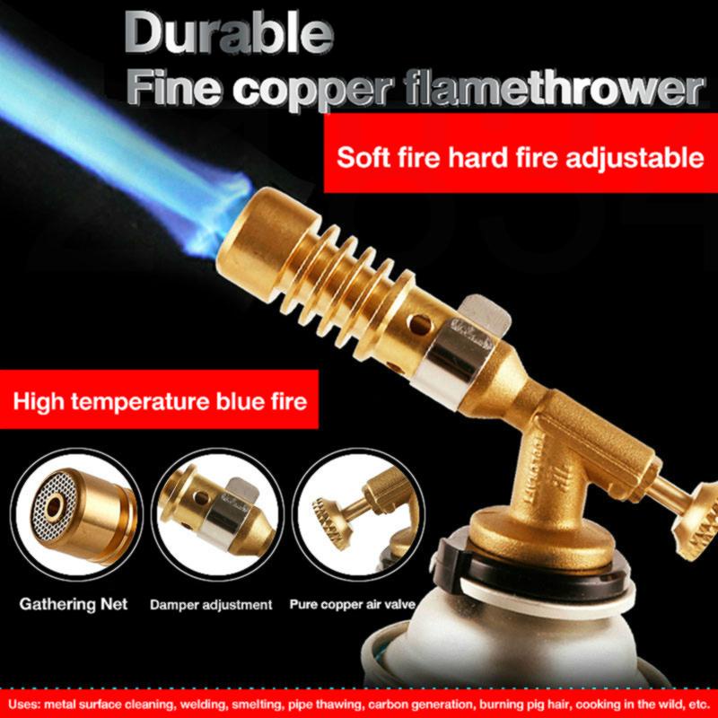 S536 Welding Torch Portable Gas Torch Flame Gun High Temperature Brass Mapp Gas Burner Torch