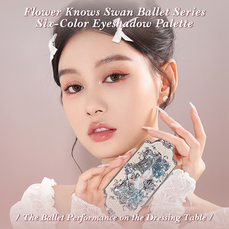 Flower Knows Swan Ballet Series Six Color Eyeshadow Palette Shopee