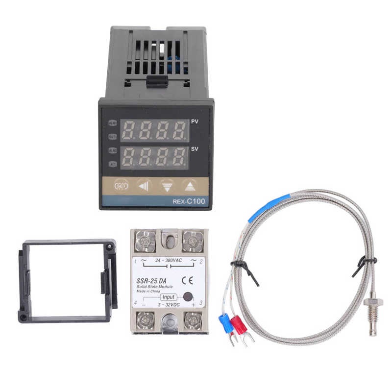 PID Temperature Controller Kit High Accuracy REX C100 Temperature