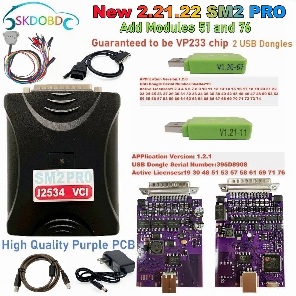 2023 Newest SM2 Pro J2534 VCI ECU Programmer Read&Write Tool Supported ...