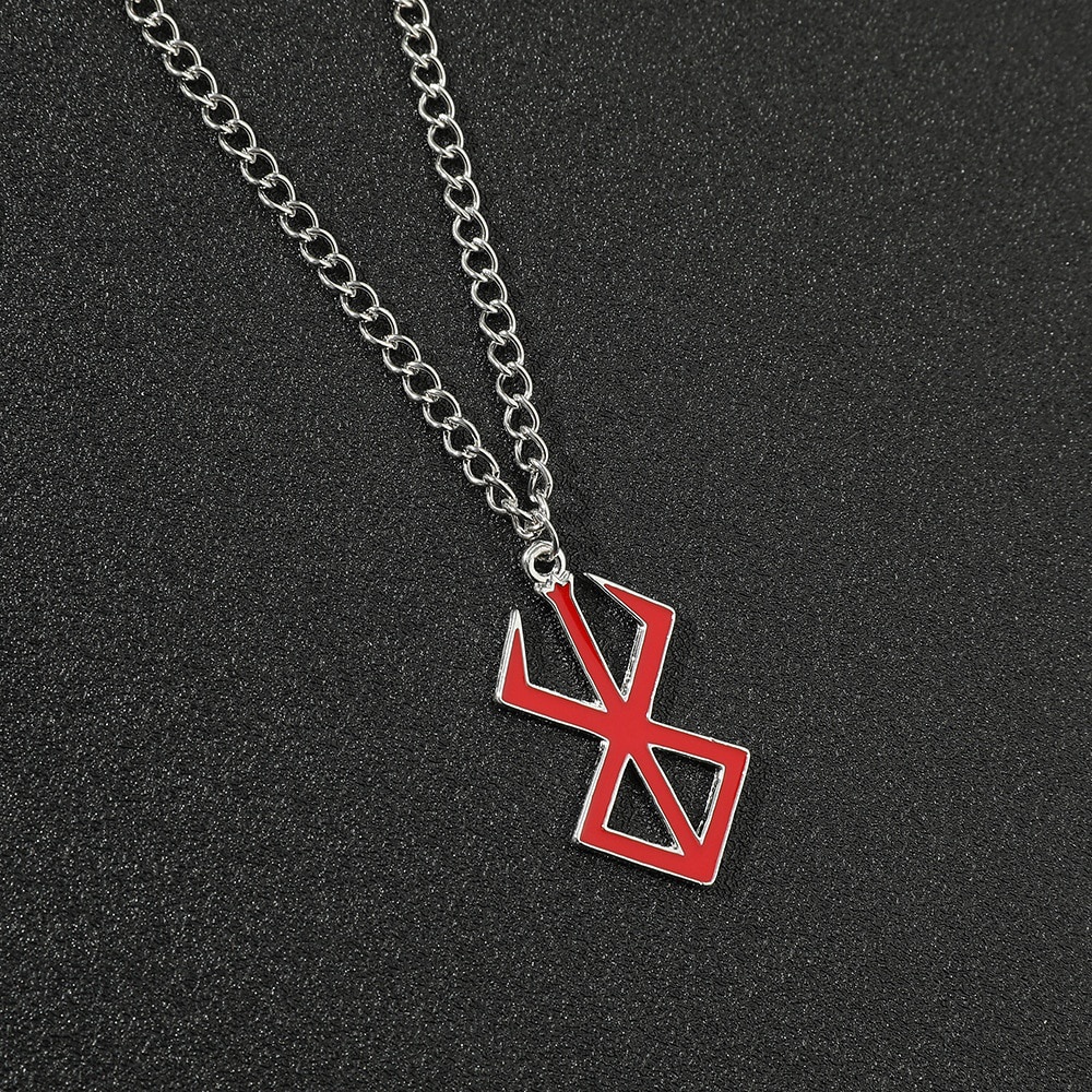 Berserk Necklace Guts Sword Logo Pendants Choker The Mad Warrior Of ...