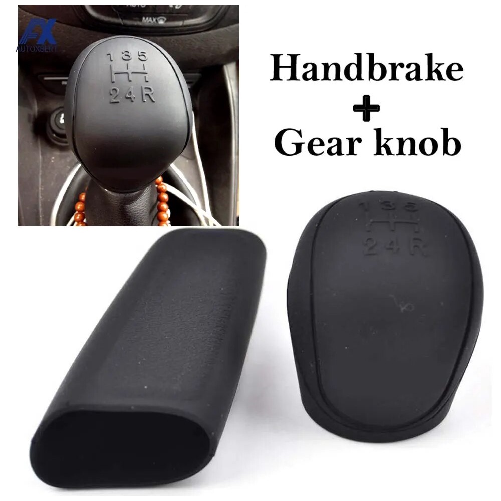 ☺Car Auto Manual Silicone Shift Gear Head Knob Cover Handbrake Hand