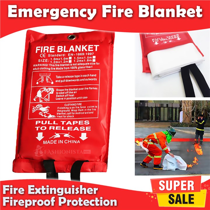 1 M X 1 M Fire Deken Emergency Survival Fire Blanket Fire Blanket ...