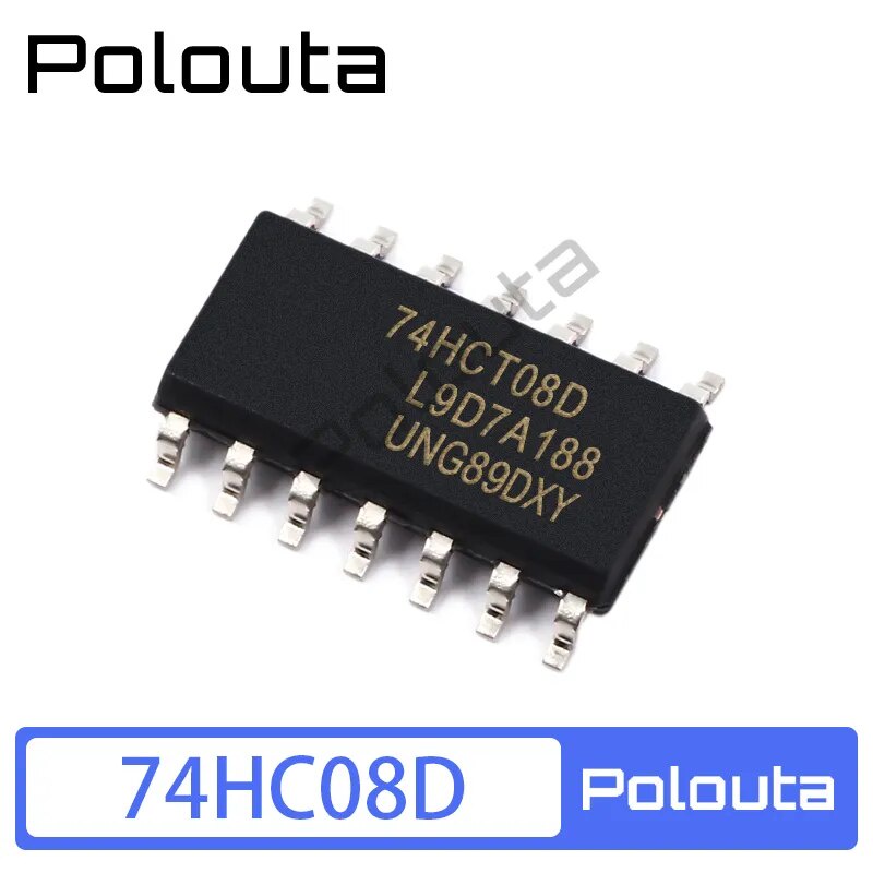 10 Pcs 74HC08D 74HC08 SOP-14 SMD 3.9MM 42-input NAND Gate IC Chip ...