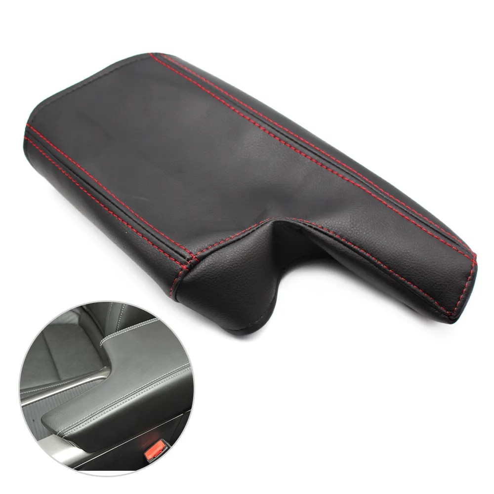 Car Styling Center Console Armrest Box Cover microfiber leather ...