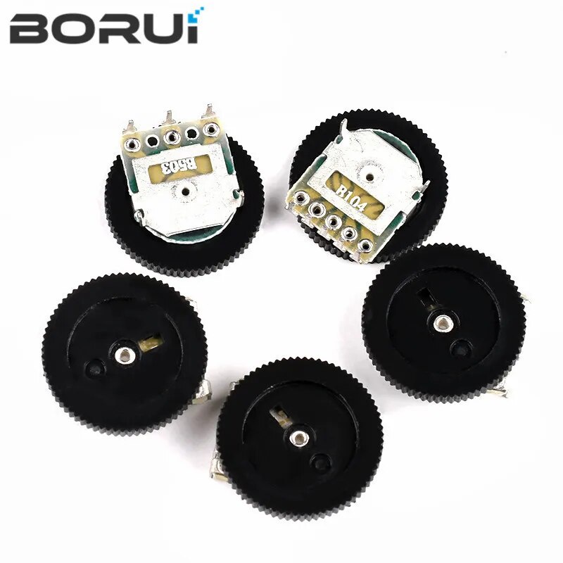 10pcs Double Dial Taper Volume Wheel Duplex potentiometer B102 B103 ...