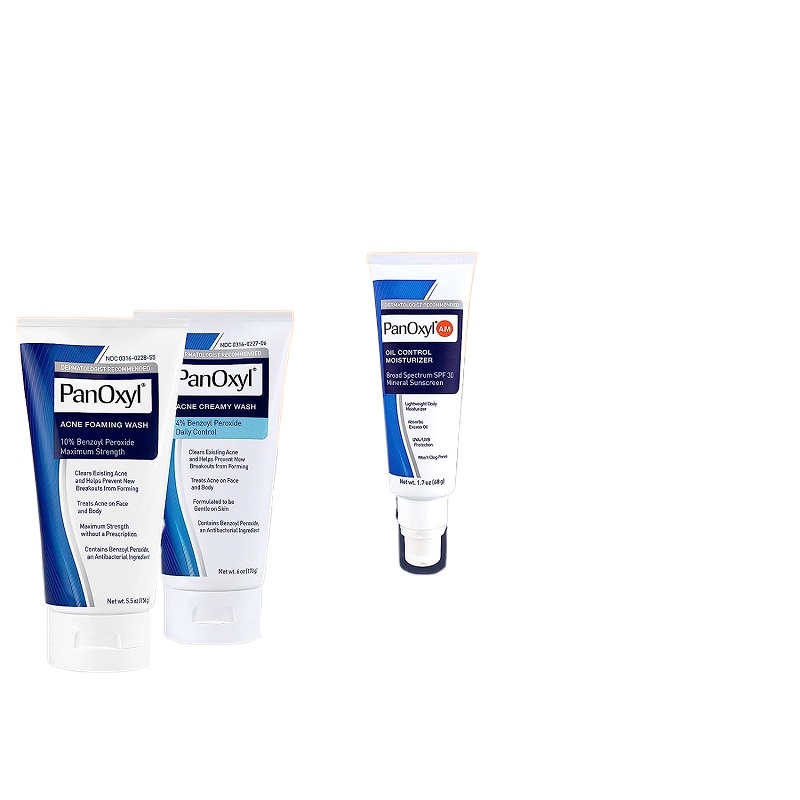COD.Facial cleanser☃PanOxyl Acne Facial Foaming Wash Benzoyl Peroxide