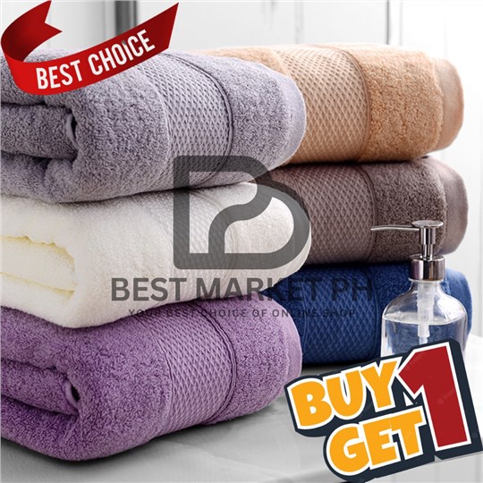 BM Mall Quality Buy 1 Take 1 Plain Cannon Bath Towel/Tuwalya (Adult