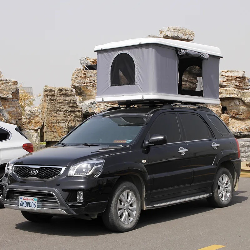 SINGER Custom Aluminum Hard Shell Car Roof Top Tent Outdoor Folding ...