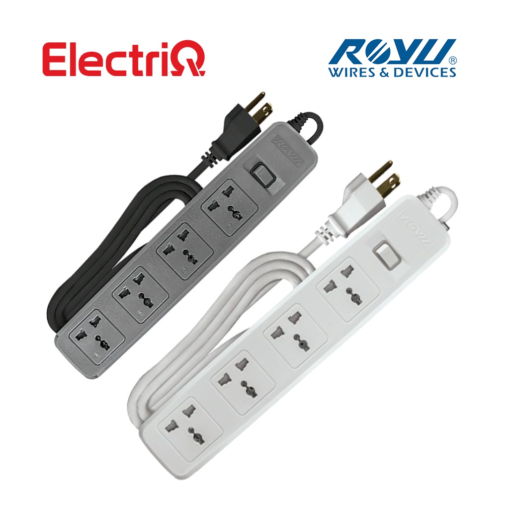 Electriq l Royu Extension Cord Cable Wire Overload & Surge Protection 4