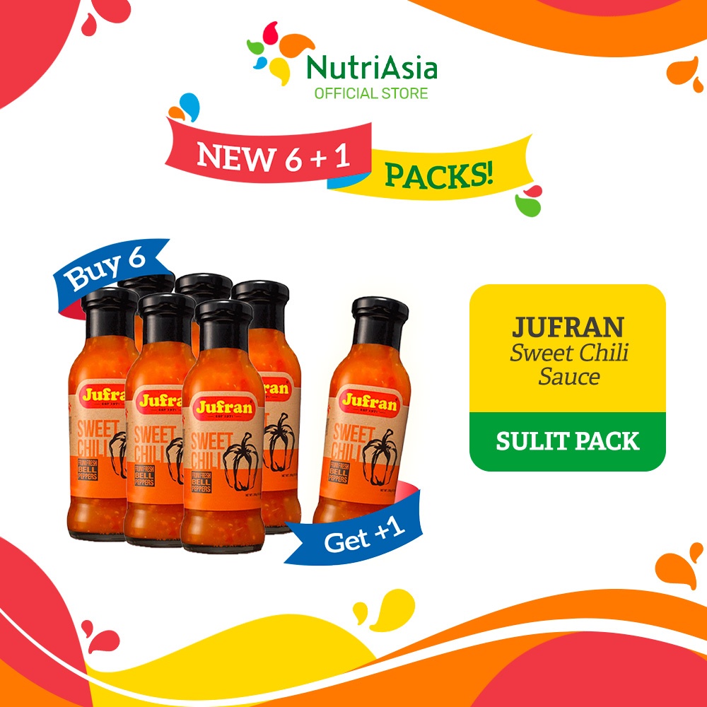 Jufran Sweet Chili Sauce 285 g 6+1 Sulit Pack | Shopee Philippines