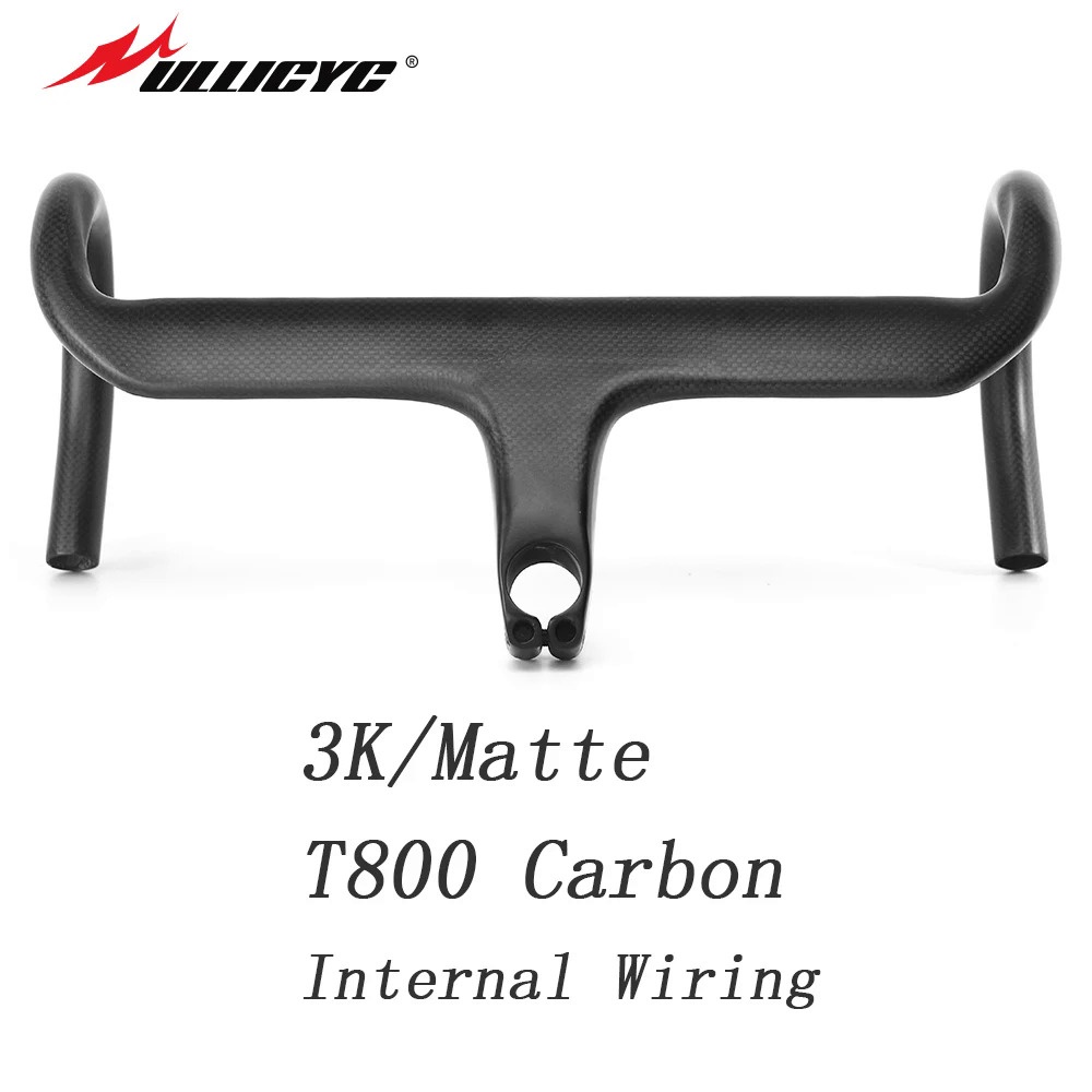Road bike carbon fiber 3K black full internal wiring with broken air