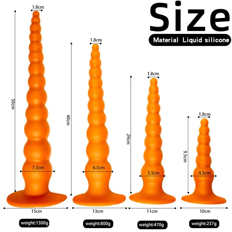 Super Long Silicone Big Butt Anal Plugs Sex Shop Anal Beads G Spot Masturbation Sex Toys For 9291