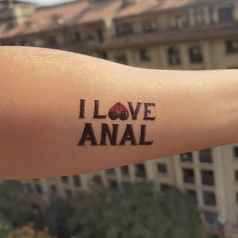 Waterproof Temporary Tattoo Stickersi Love Anal Cuckold Temporary