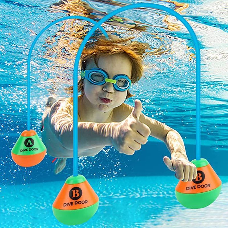 ๑2Piece Swimming Through Door Diving Swim Ring Underwater Swimming