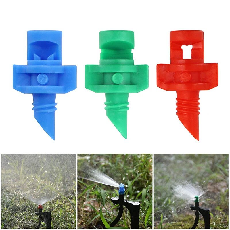 ☻50Pcs 90° 180° 360° Angle Simple Refraction Sprinkler Thread High ...