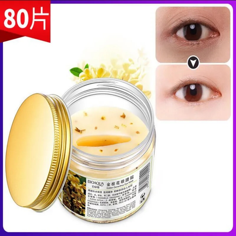 유BIOAQUA Gold Osmanthus Eye Mask 80 Pcs/ Bottle Eye care Collagen gel