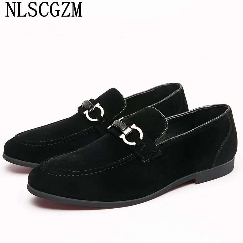 73D Italian Slip on Shoes Men Loafers Black Party Shoes for Men 2023 ...