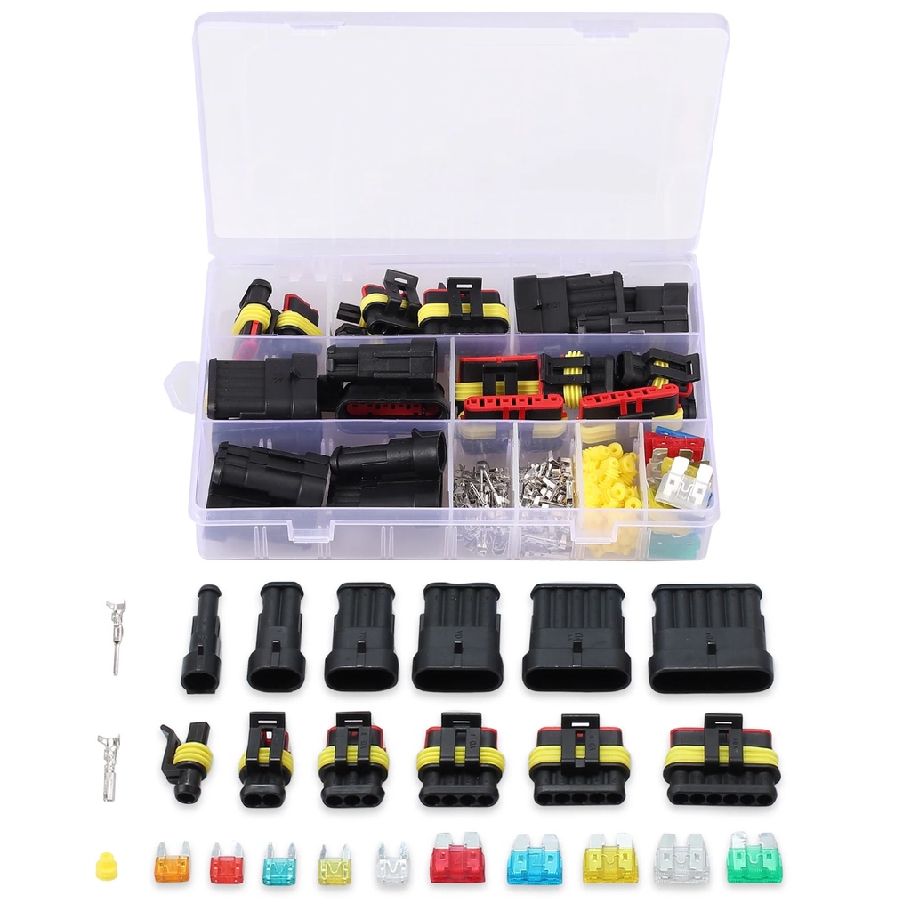 Justech 1 2 3 4 5 6 Pin Electrical Terminal Wire Connector Crimper Tool ...