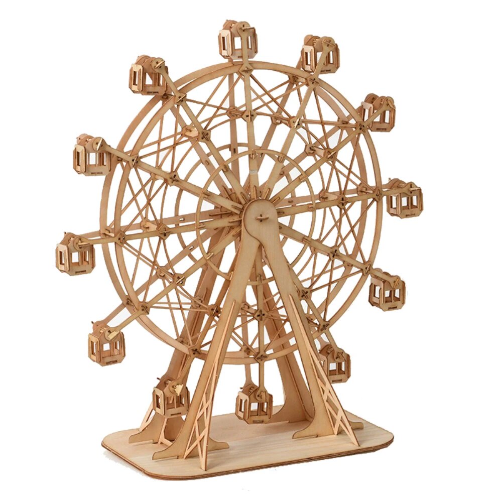 01P 3D Ferris Wheel Wooden Craft Kits Toys Kids Building Blocks ...